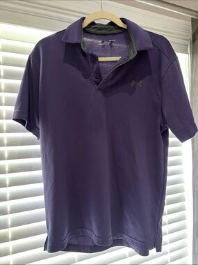Under Armour Men’s Purple Performance Polo Shirt